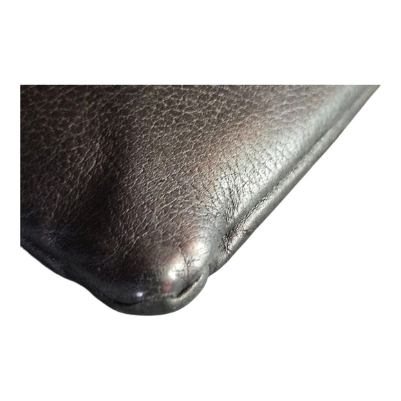 Brighton One Size Black Brown Croc Embossed Leather Crossbody Bag - Picture 9 of 13